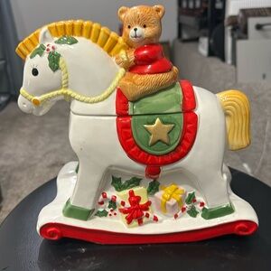 Celebrate Cookie Jar Bear and Horse